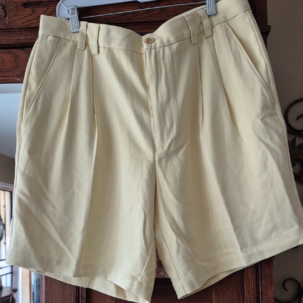 Tommy Bahama Yellow Silk Shorts